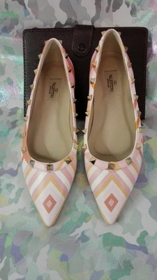 Valentino Shallow mouth flat shoes Women--075